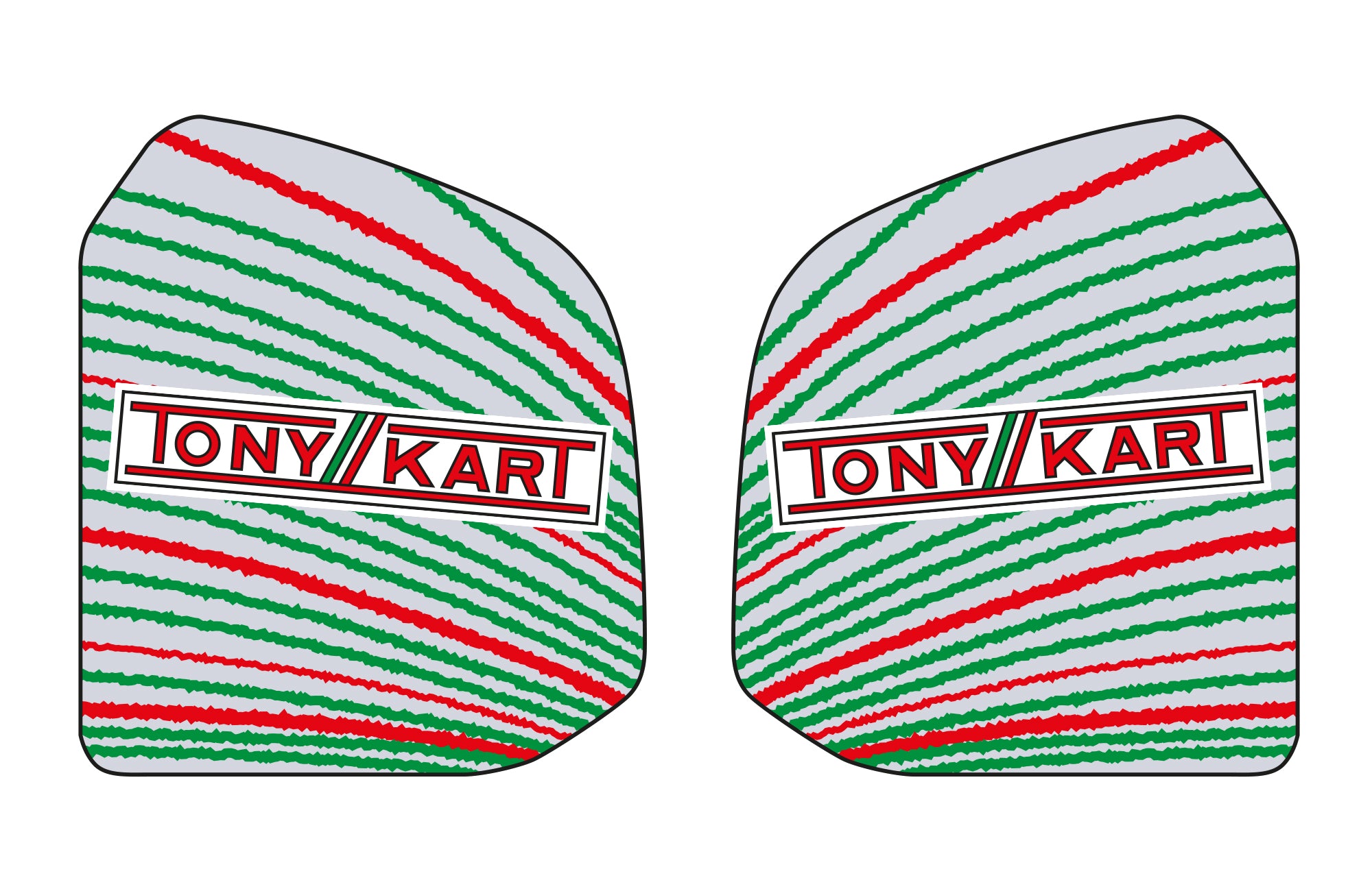 Paar Tank-Aufkleber 8.5l Tony Kart 2025