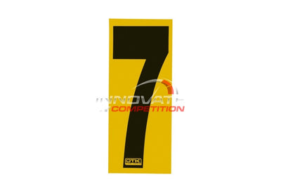 Startnummer Aufkleber 7