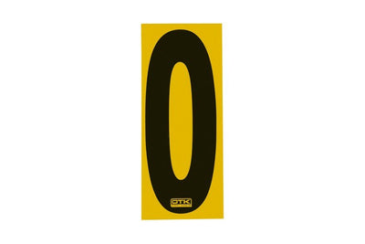 Startnummer Aufkleber 0