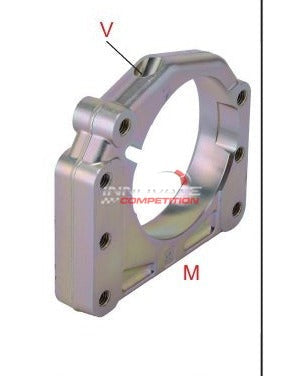 Axialstütze aus geschmiedetem ALU schief 10 mm Zentral