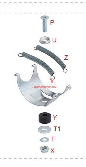 Bikonische Unterlegscheibe D.10 mm Alu